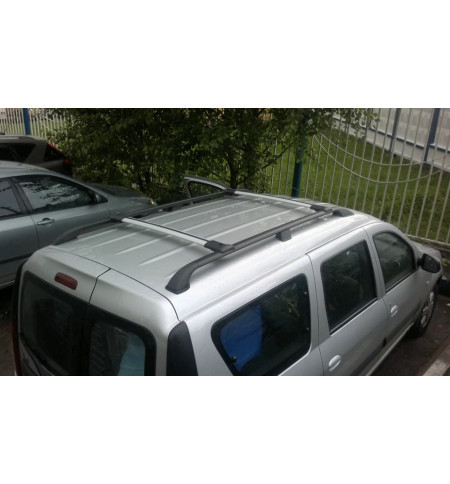 Багажник на рейлинги для JAC JS4 Diamond серый в Самаре